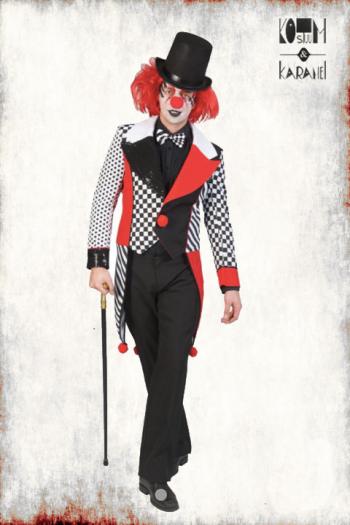 Jasje Freaky Clown Zwart Rood Wit