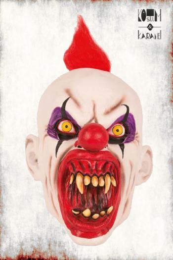 Latexmasker Clown met grote tanden