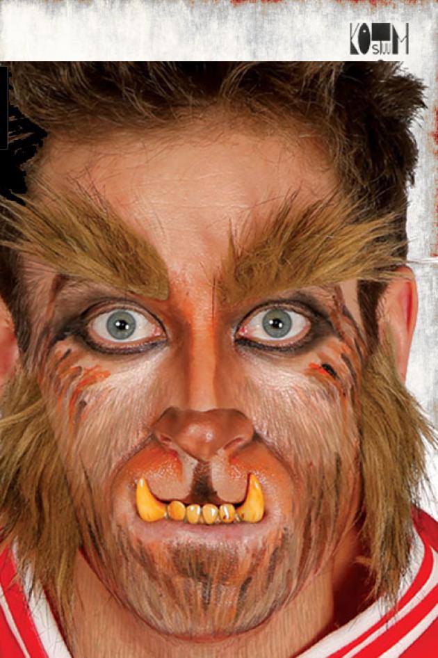 weerwolf wenkbrauwen en bakkebaarden