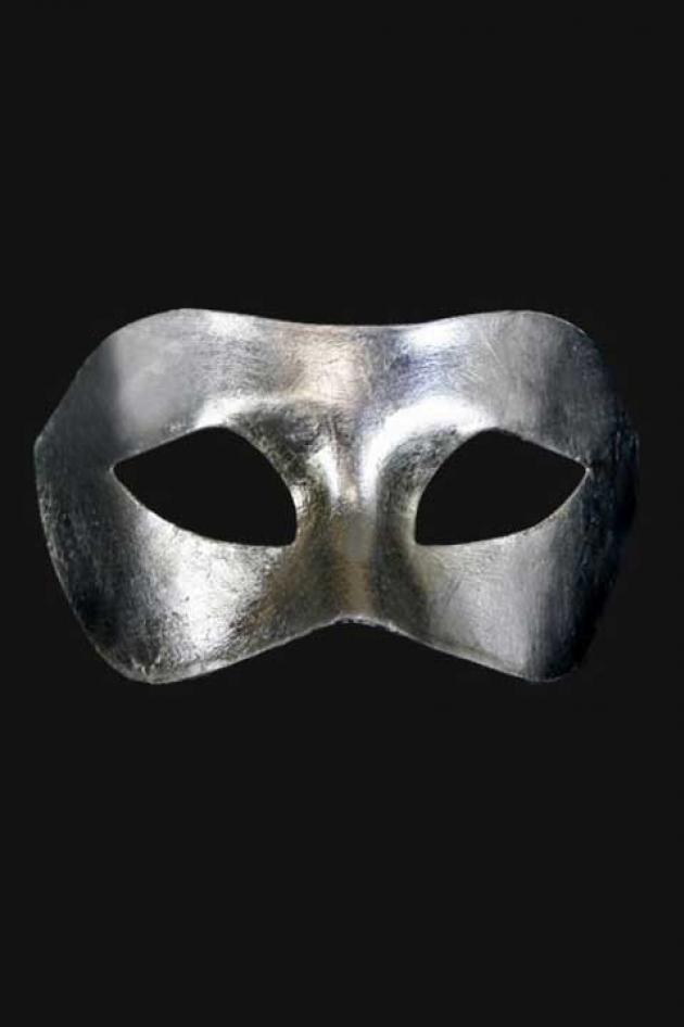Venetiaans Oogmasker Heren Zilver Boreas