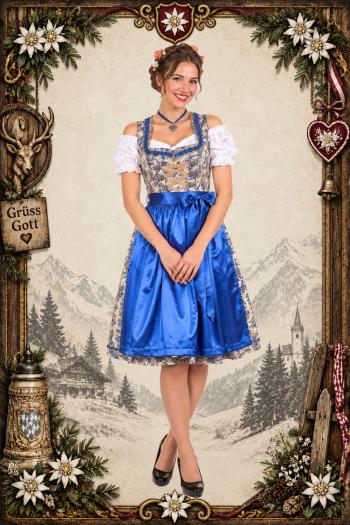 Oktoberfest Outfit Blauw Martha
