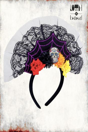 Diadeem Dia de los Muertos Skull