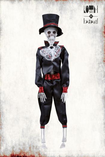 Mariachi Mini Skelet Deco Halloween 40 cm
