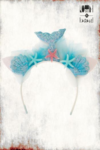 Diadeem Mermaid Blauw