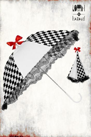 Paraplu Circus Zwart Wit