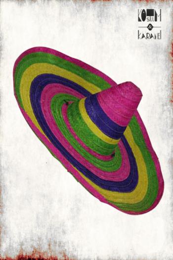 Mexicaanse Hoed Multicolor Sombrero Stro