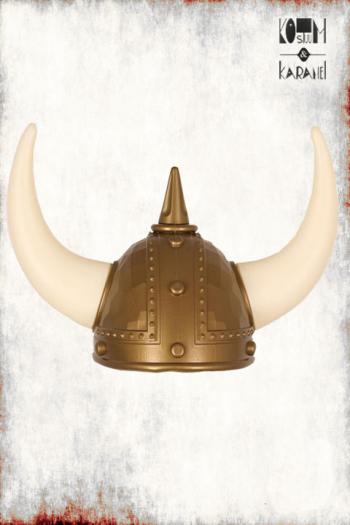 Helm Viking Plastic met Hoorns