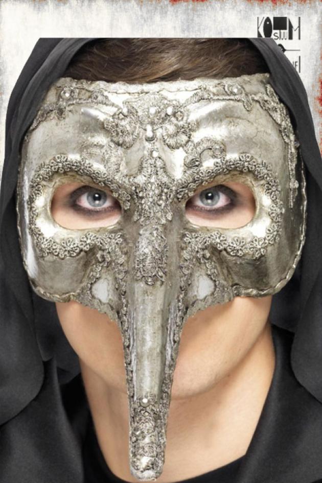 Zilver venetiaans masker