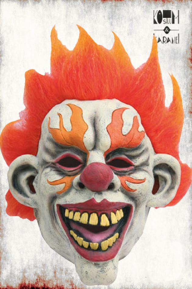 Latex Masker Fire Clown