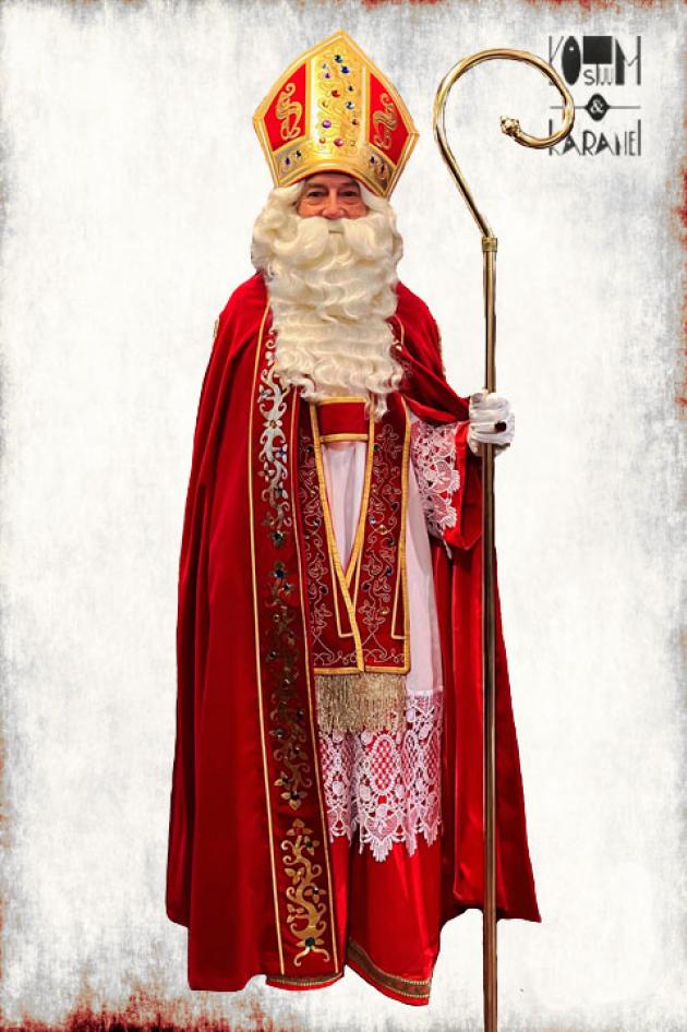 Kostuum Belgische TV Sinterklaas Luxe Fluweel