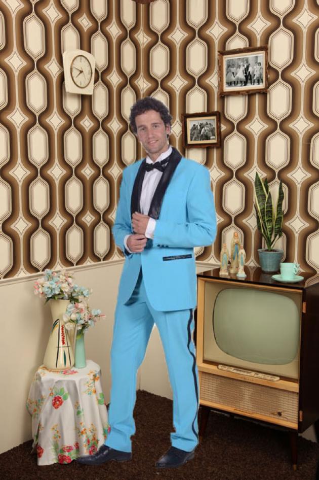 BabyBlue suit 50's