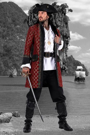 Piratenkapitein Luxe Heren